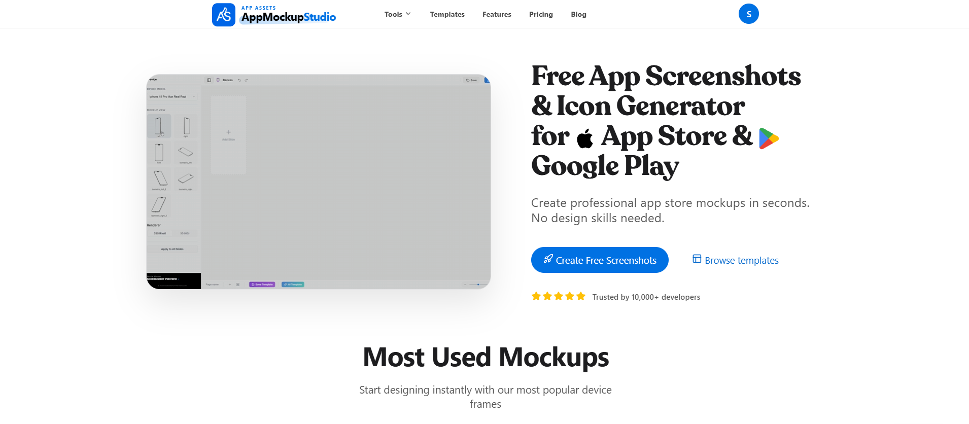 App Mockup Studio preview