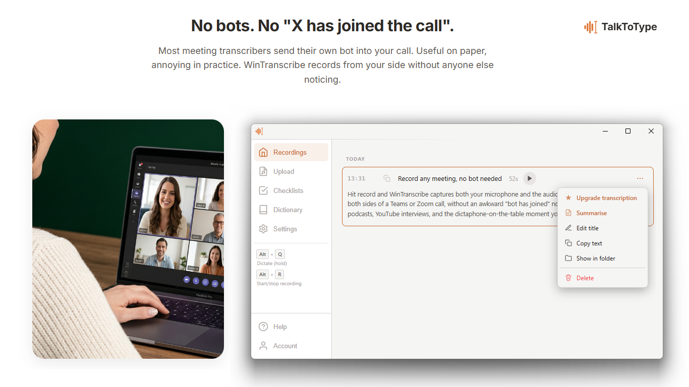 TalkToType preview