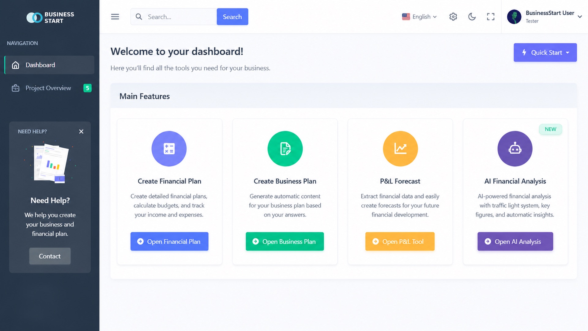 BusinessStart preview
