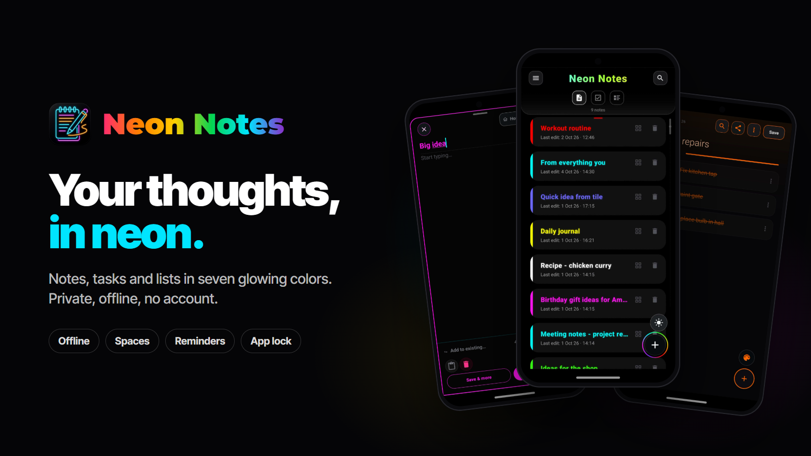 Neon Notes preview