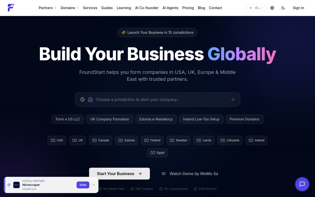 FoundStart preview