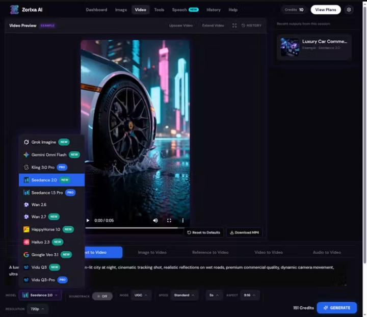 Zorixa AI preview