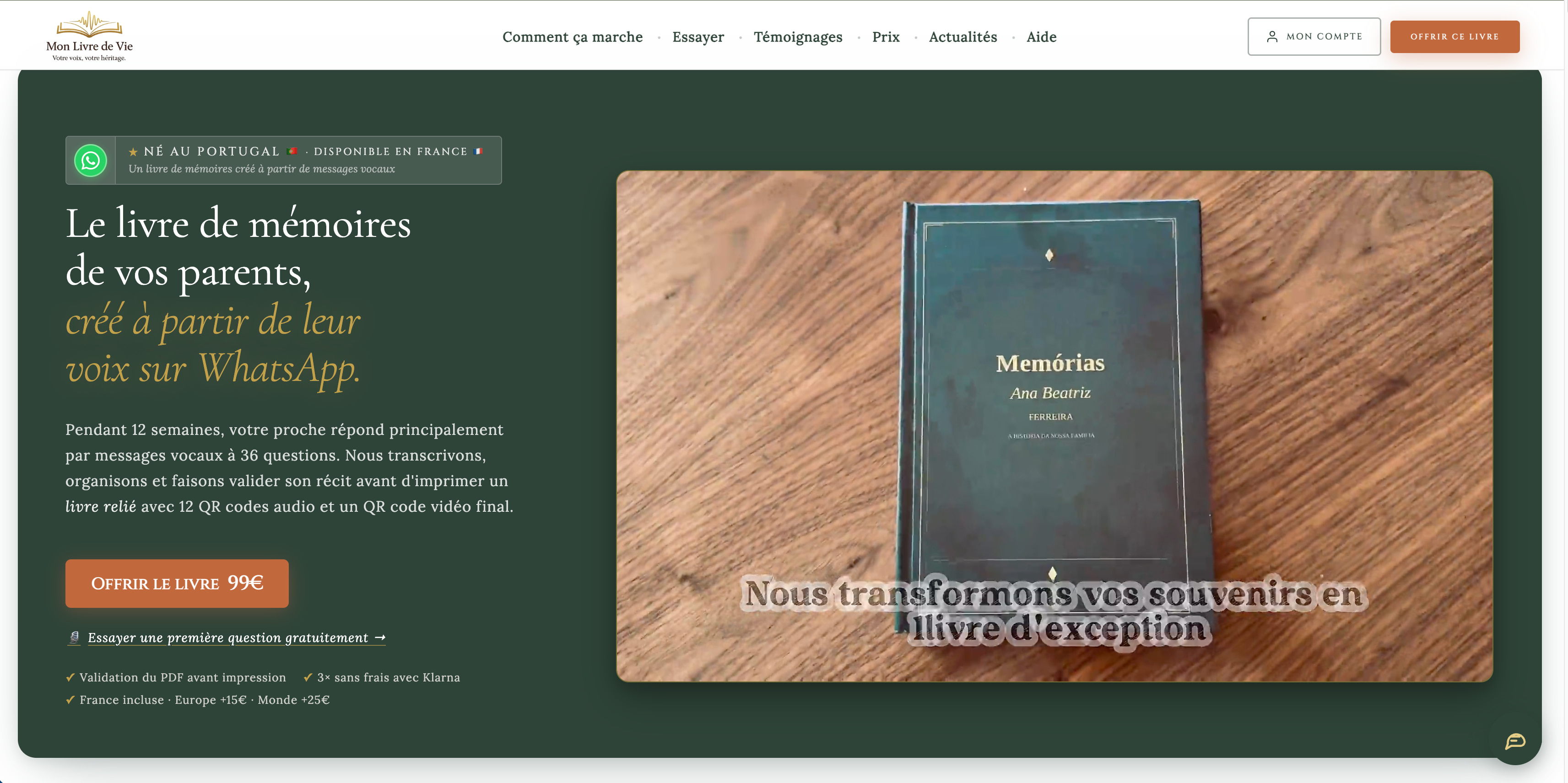 Mon Livre de Vie preview