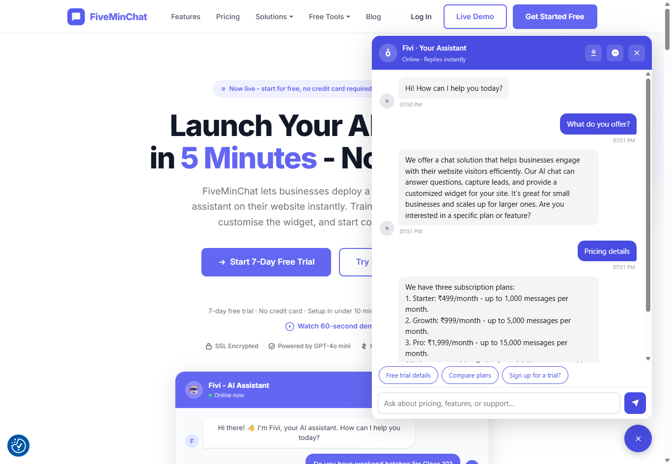 FiveMinChat preview