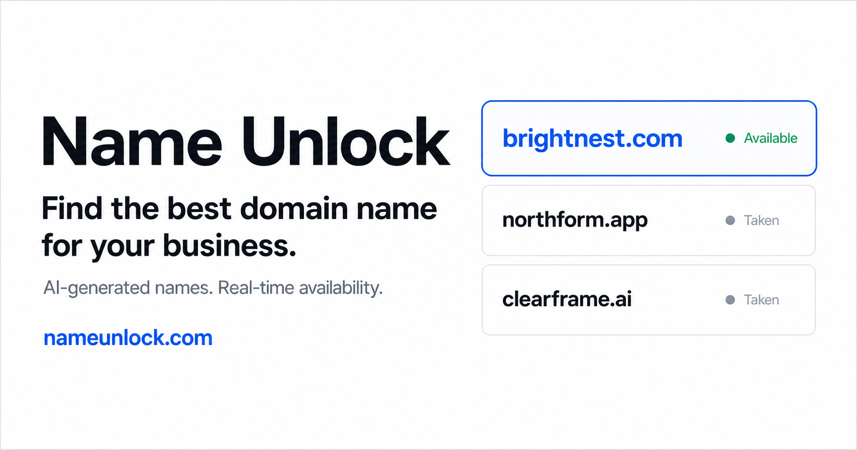 Name Unlock preview