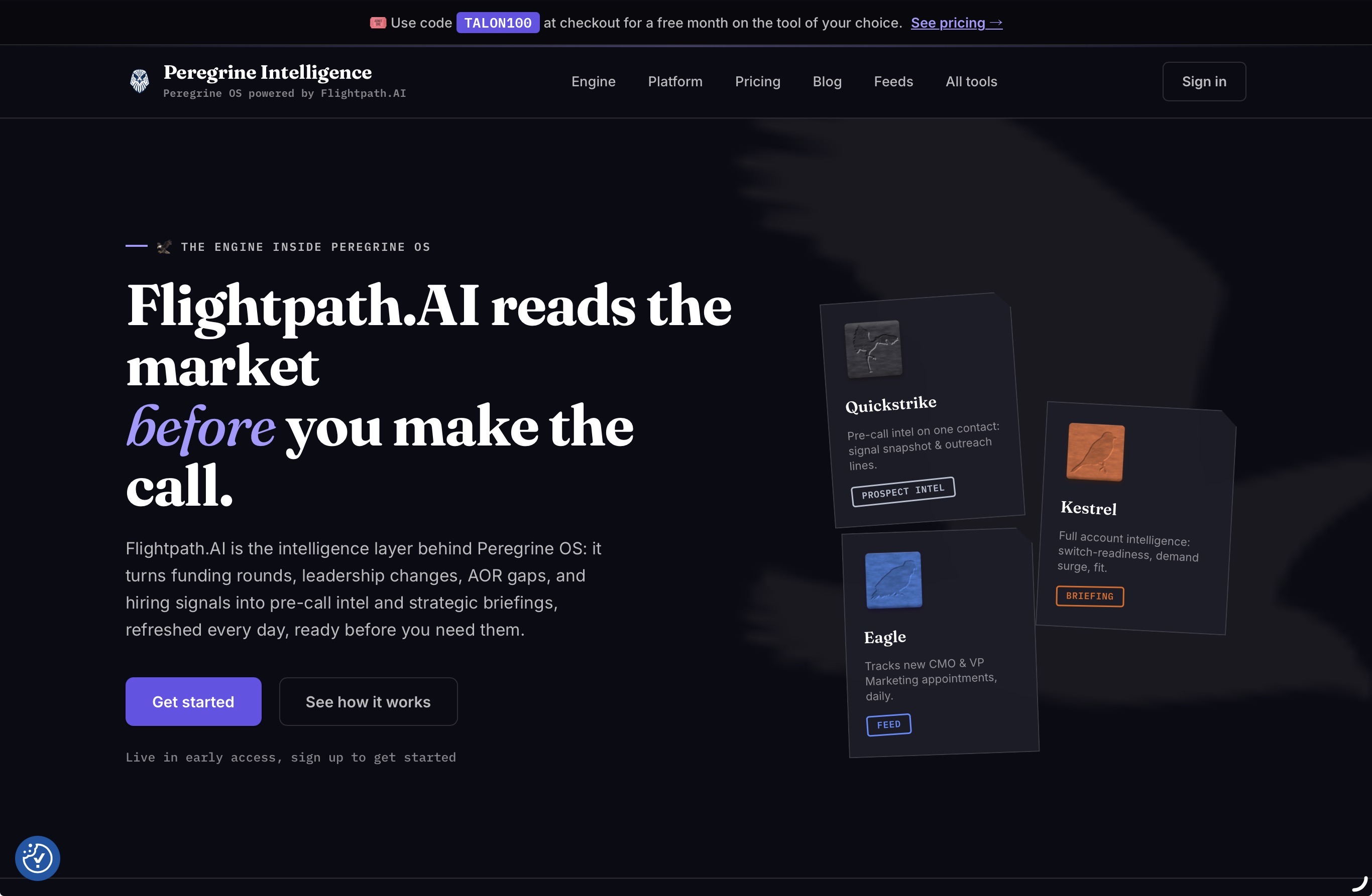 Peregrine OS preview